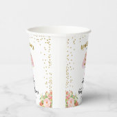 Gobelets En Papier Avril Douches Apportent Mai Baby shower Fleur (Droite)