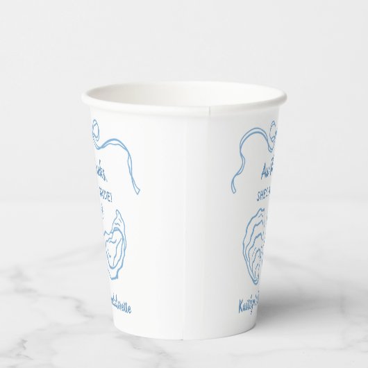 Gobelets En Papier Aw Shuck Oyster Coastal Bachelorette Party (Droite)