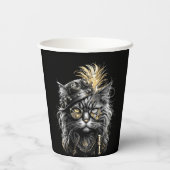 Gobelets En Papier Awesome Steampunk Cat  (Verso)