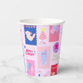 Gobelets En Papier Axolotl birthday (Verso)