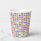 Gobelets En Papier Aztec Chevron coloré (Recto)