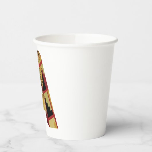 Gobelets En Papier Aztec Navajo Pattern Letter A (Gauche)