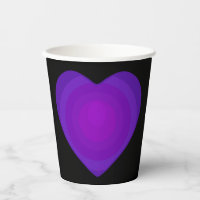 B&W Purple Hearts Beating