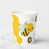 Gobelets En Papier Baby Bee Baby shower Party (Recto)