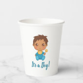 Gobelets En Papier Baby Boy Blue Jumpsuit (Recto)