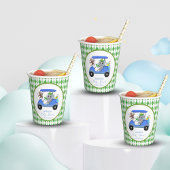 Gobelets En Papier Baby Boy Elephant & Monkey Golf Douche