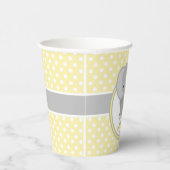 Gobelets En Papier Baby Elephant Baby shower personnalisé (Droite)