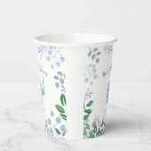 Gobelets En Papier Baby Elephant Chanson Baby shower d'oiseaux (Gauche)