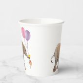 Gobelets En Papier Baby Elephant pink & violet balloon Set x16 (Gauche)