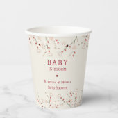 Gobelets En Papier Baby in Bloom Cherry Blossom Baby shower (Recto)