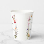 Gobelets En Papier Baby in Bloom Fleur sauvage Baby shower Lilac (Droite)