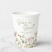 Gobelets En Papier Baby in Bloom Girl Baby shower (Recto)