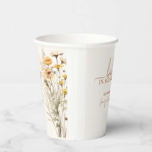 Gobelets En Papier Baby in Bloom Wildflower Baby Shower (Droite)