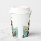 Gobelets En Papier Baby Otter Baby shower neutre selon le sexe (Gauche)