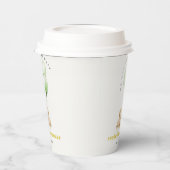 Gobelets En Papier Baby shower à ballon d'attente neutre vert (Gauche)