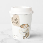 Gobelets En Papier Baby shower à café (Recto)