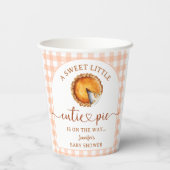 Gobelets En Papier Baby shower à secteurs Cutie papier neutre genre (Verso)