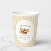 Gobelets En Papier Baby shower à tarte Little Cutie citrouille (Recto)