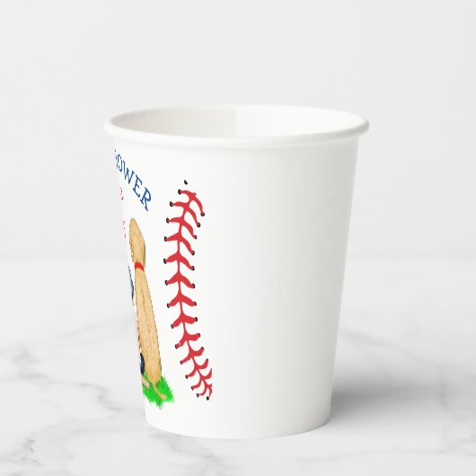 Gobelets En Papier Baby shower à thème 2 laboratoires et bébé (Gauche)