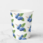 Gobelets En Papier Baby shower à thème Berry Sweet Blueberry (Verso)