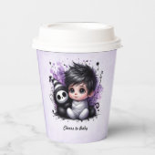 Gobelets En Papier Baby shower à thème Halloween - Bébé gothique pour (Recto)