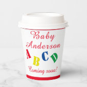 GOBELETS EN PAPIER BABY SHOWER ABC (Recto)