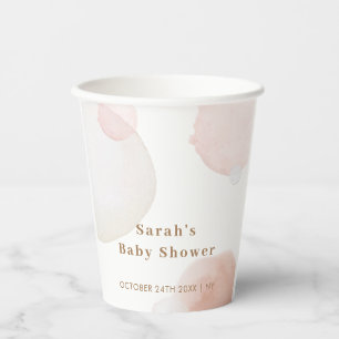 Gobelets En Papier Baby shower Abstrait Boho simple