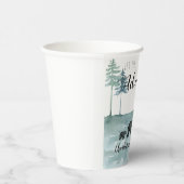 Gobelets En Papier Baby shower Adventure Rustic Watercolor Bears (Droite)