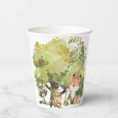 Gobelets En Papier Baby shower animal forestier (Verso)
