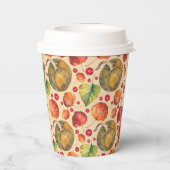 Gobelets En Papier Baby shower Automne Petit Citrouille (Verso)