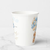 Gobelets En Papier Baby shower Ballons Bleus Ours Teddy (Droite)