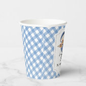 Gobelets En Papier Baby shower BBQ Burger Bleu (Droite)