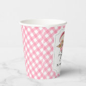 Gobelets En Papier Baby shower BBQ Burger Rose (Droite)