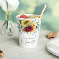 Baby shower BBQ de Jardin Floral Jaune Tournesol