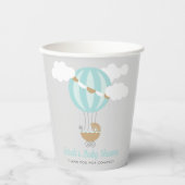 Gobelets En Papier Baby shower bébé balloon de transport (Recto)