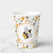 Gobelets En Papier Baby shower Bee Bumblebee (Verso)