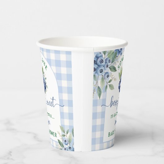 Gobelets En Papier Baby shower Berry Sweet Blueberry (Droite)
