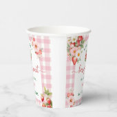 Gobelets En Papier Baby shower Berry Sweet Strawberry (Droite)