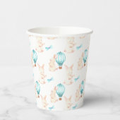 Gobelets En Papier Baby shower bleu Bunny Dreams (Gauche)