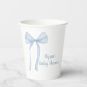 Gobelets En Papier Baby shower Blue Boy Coquette (Recto)