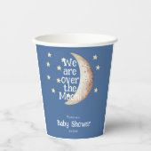 Gobelets En Papier Baby shower Blue Boy Moon (Recto)