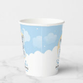 Gobelets En Papier Baby shower Blue Elephant Boy Anniversaire (Droite)