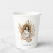 Gobelets En Papier Baby shower Boho Florals (Verso)