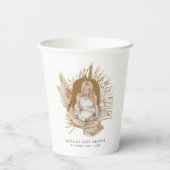 Gobelets En Papier Baby shower Boho Florals (Verso)