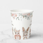 Gobelets En Papier Baby shower Boho Woodland Animaux (Droite)