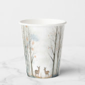 Gobelets En Papier Baby shower boisé mignon (Verso)