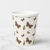 Gobelets En Papier Baby shower botanique vintage (Droite)