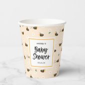 Gobelets En Papier Baby shower Bumblebee (Recto)