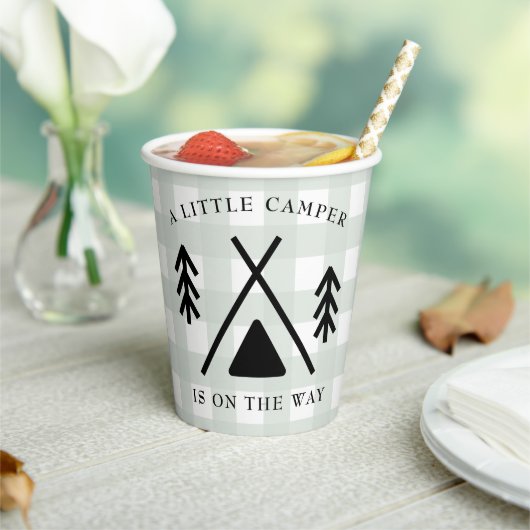 Gobelets En Papier Baby shower camping (Insitu)