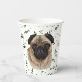 Gobelets En Papier Baby shower carlin Aquarelle Thème Coupes papier (Recto)